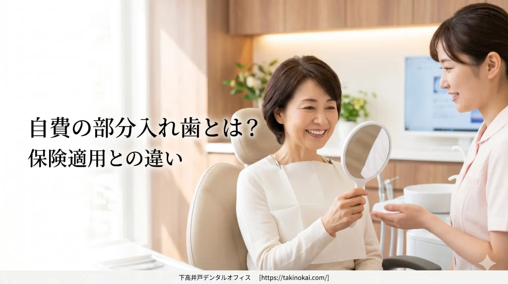 自費の部分入れ歯とは？保険適用との違い