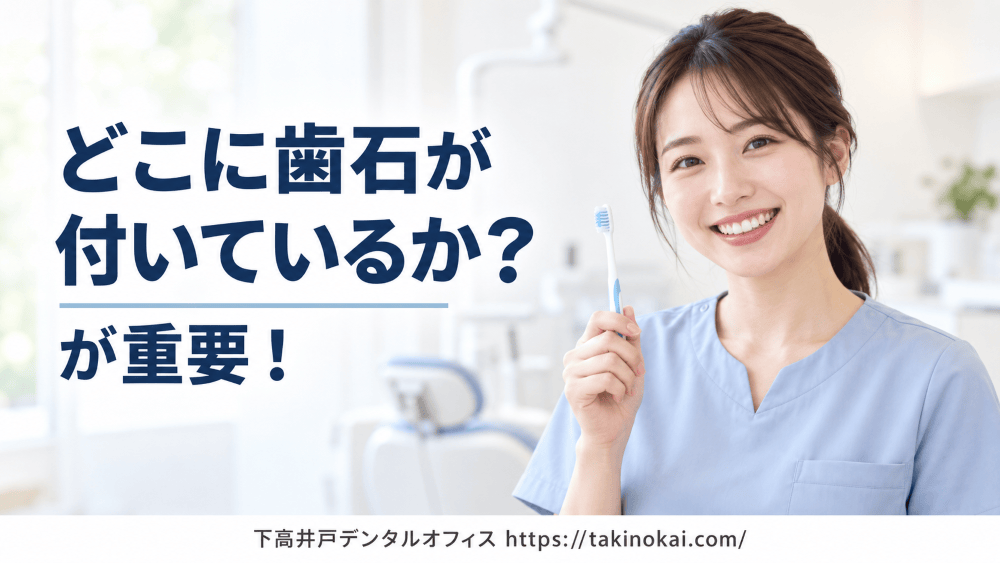 image_tooltip 歯石には「縁上歯石」と「縁下歯石」があります